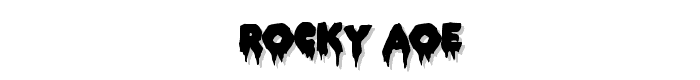 ROCKY AOE font